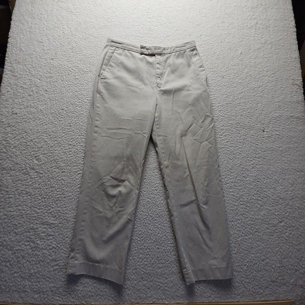 Banana Republic Premium Chino Pants Womens 6 Beige Twill Pockets Casual